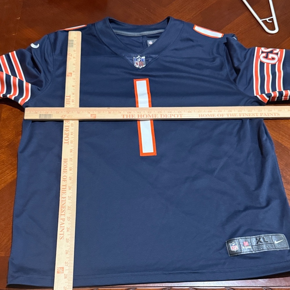 Chicago bears Justin fields NFL Navy Blue Jersey Nike - Picture 10 of 10